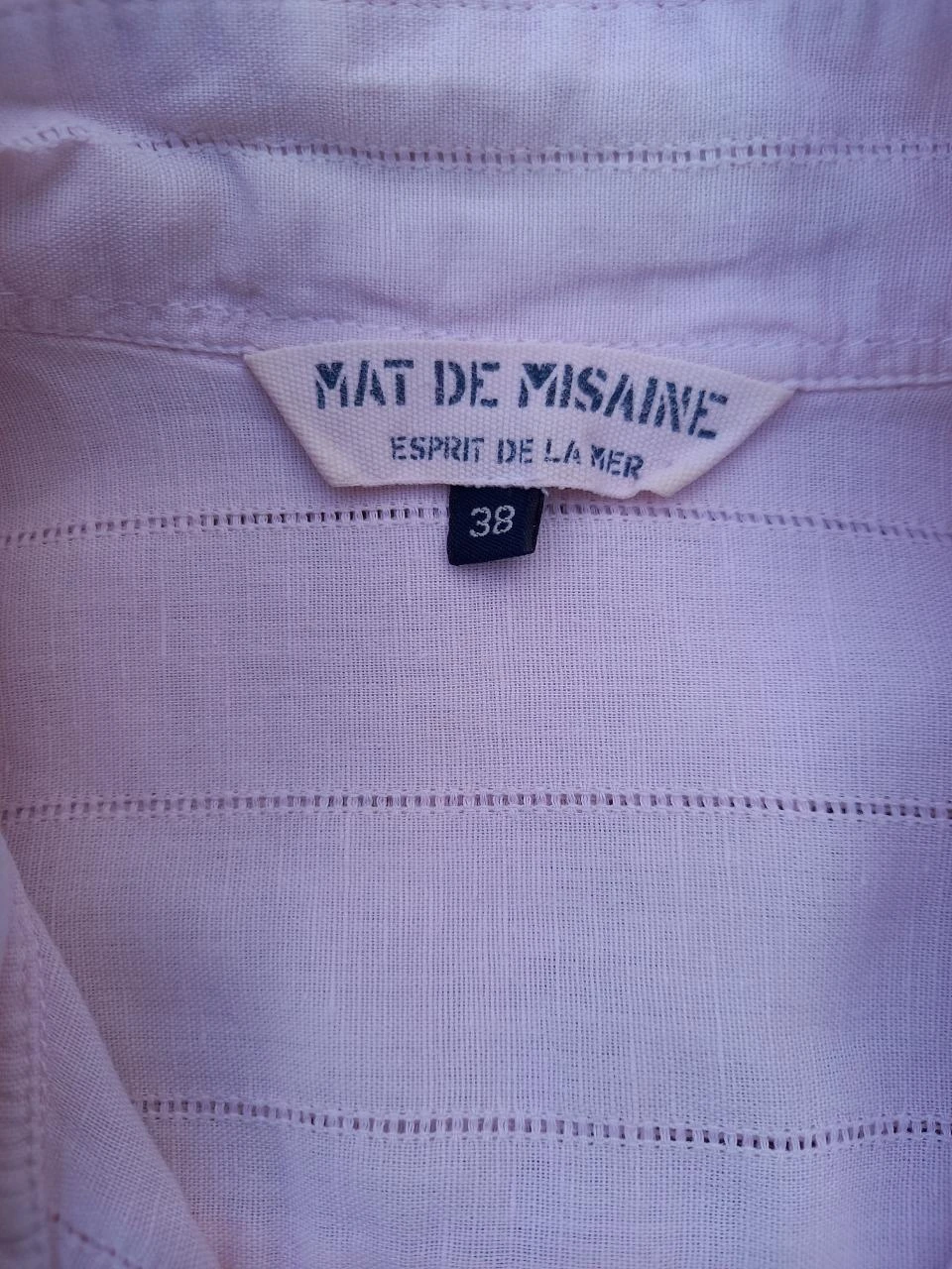 Pink Mât de Misaine shirt size 38 – photo 4